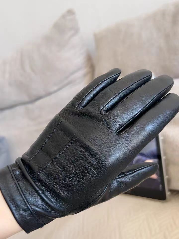 Women's Unlined Leather Gloves with Wrist Button – HighShine Gloves